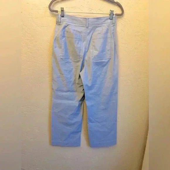 Maeve Light Blue Wide Leg Pants - Picture 4 of 7